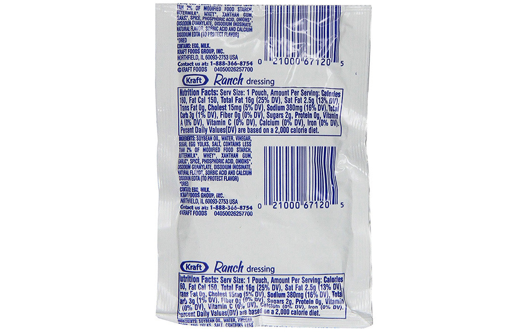 Kraft Ranch Dressing    Pouch  42.5 grams